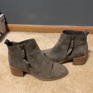 Grey ankle boots